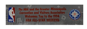 Gigantic 1994 NBA All-Star Banner – Hung in the Target Center in Minneapolis!   